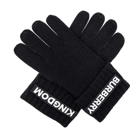 /traded/NWT Burberry Kingdom Logo Cashmere Gloves - Picture 2 of 8